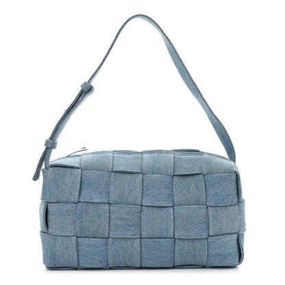 Bottega Veneta Denim Maxi Intrecciato Brick Cassette Bag Indigo 1 of 11