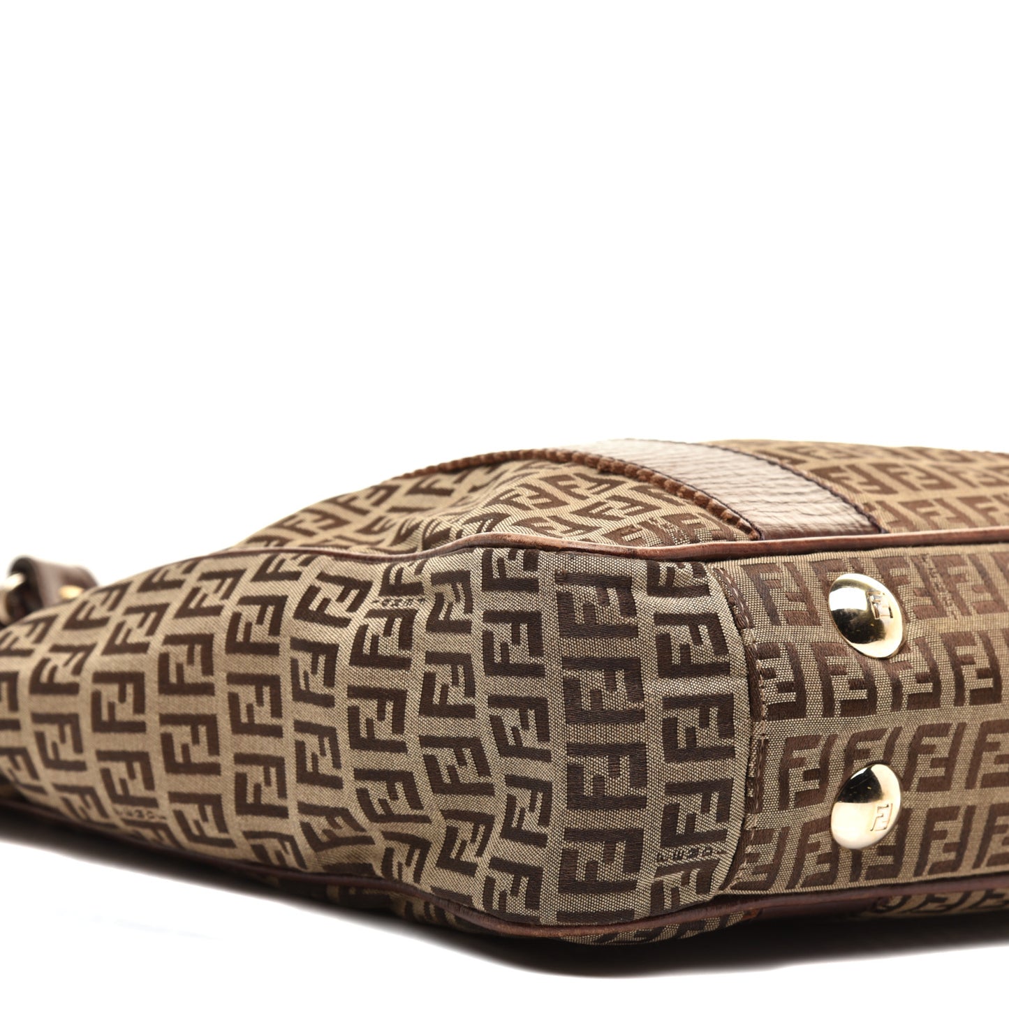 Zucchino Vitello Shopping Tote Mogano Panna Bruciato