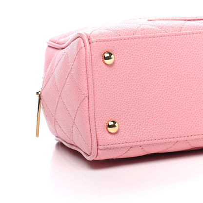Chanel Caviar Quilted Small Bowler Pink 7 of 8