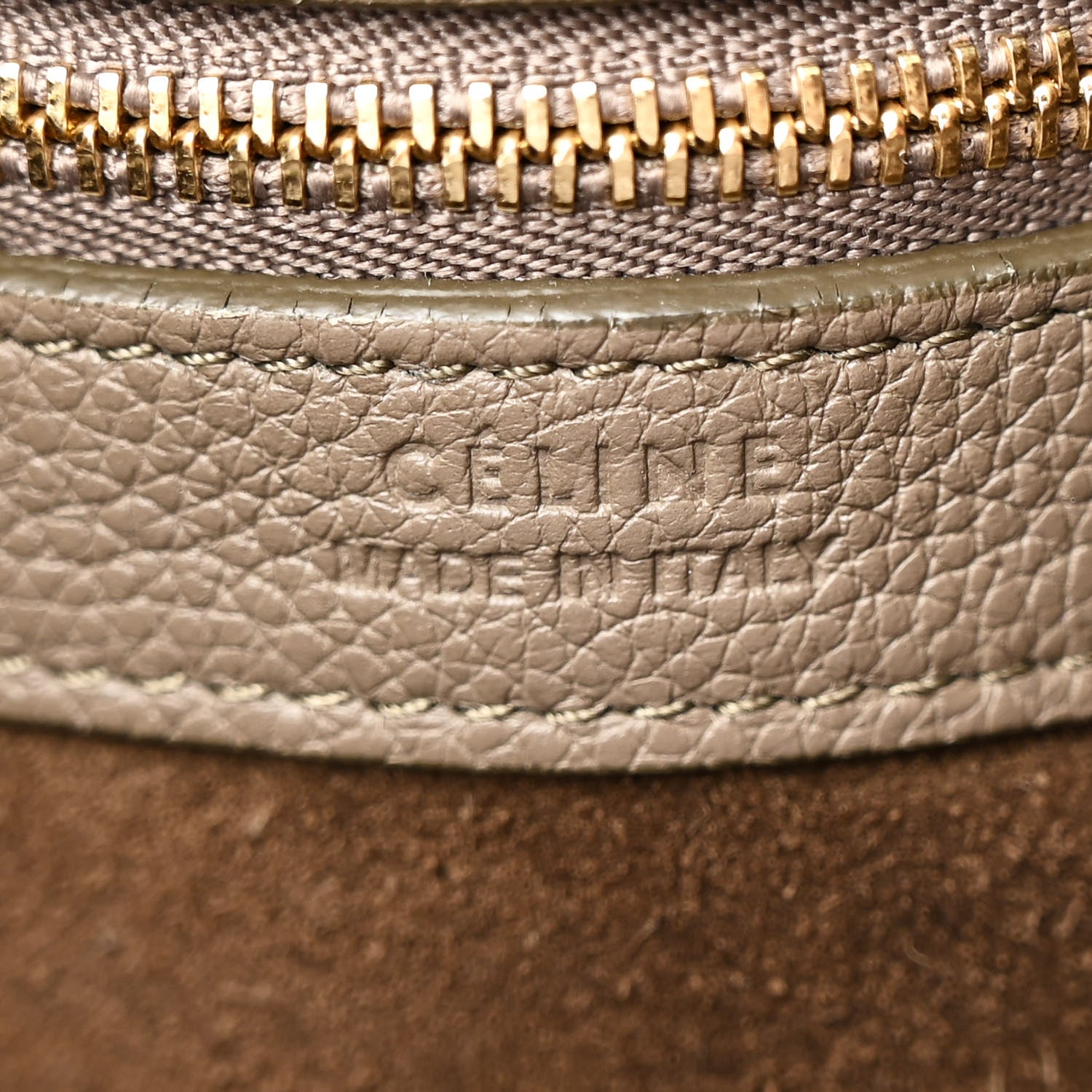 Celine Soft Grained Calfskin Medium Belt Cabas Phantom Taupe 6 of 12