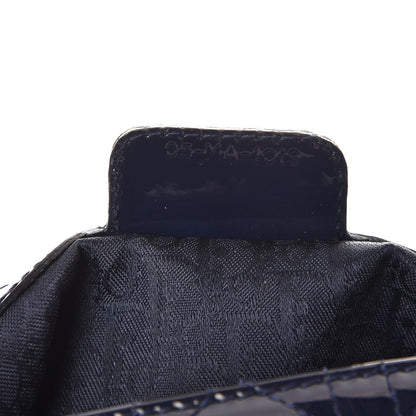 Christian Dior Patent Cannage Large Lady Dior Navy Blue 7 of 7