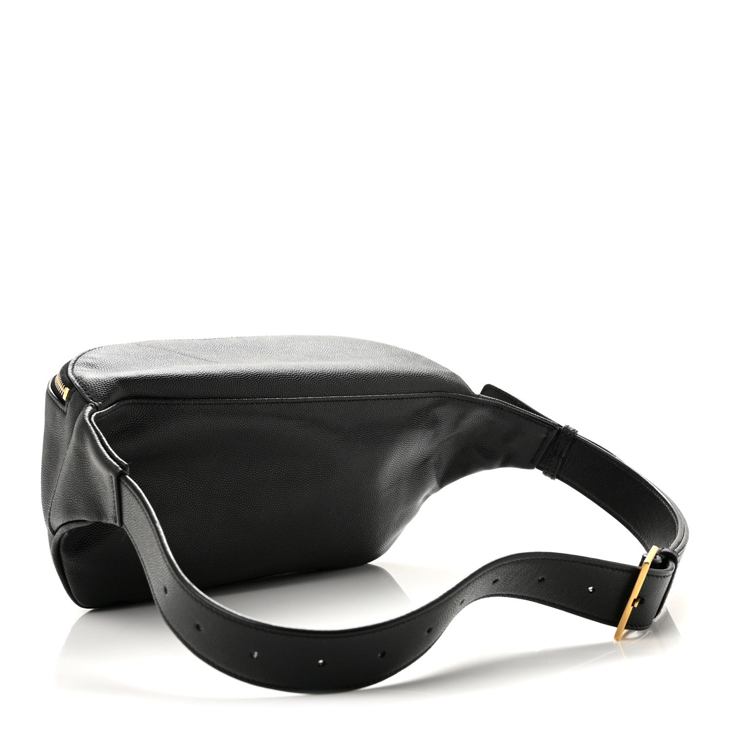 Saint Laurent Grain De Poudre Monogram Belt Bag Black 3 of 13