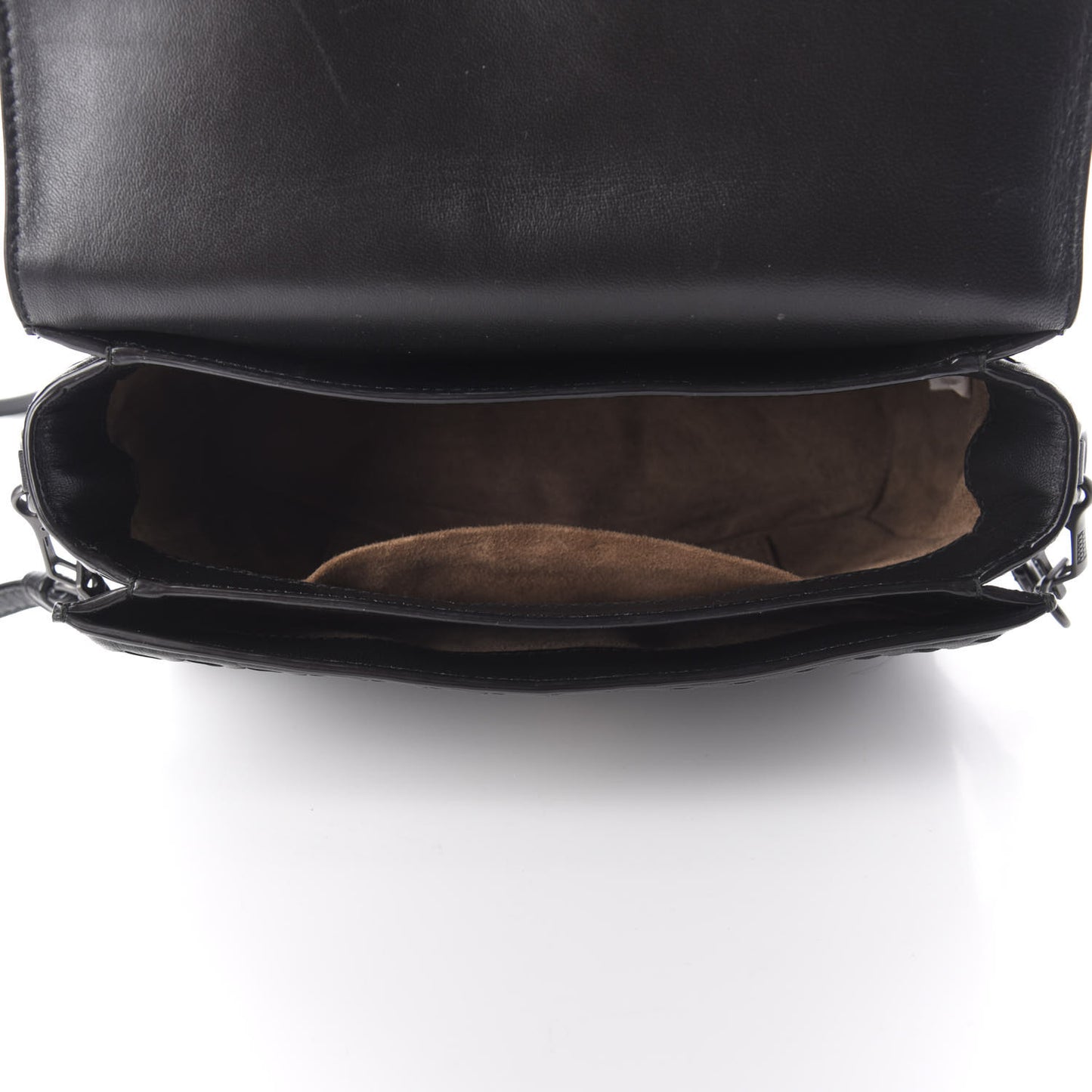 Nappa Intrecciato Small Messenger Black