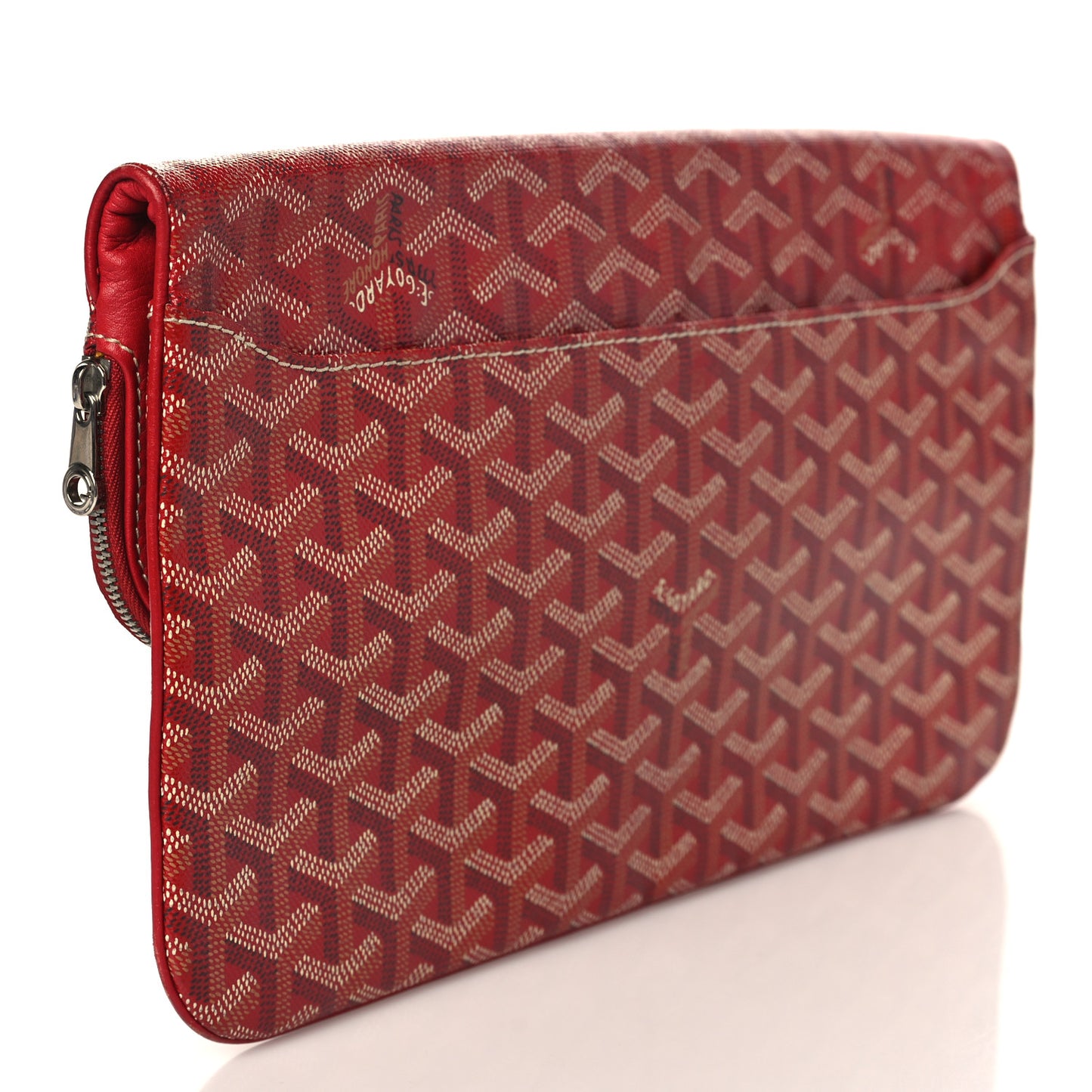 Goyardine Sainte Marie Soft Clutch Red