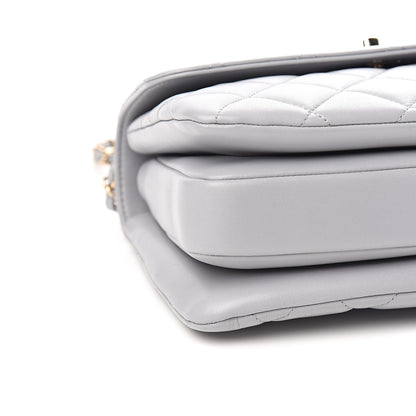 Chanel Lambskin Quilted Small Trendy CC Flap Dual Handle Bag Grey 7 of 10