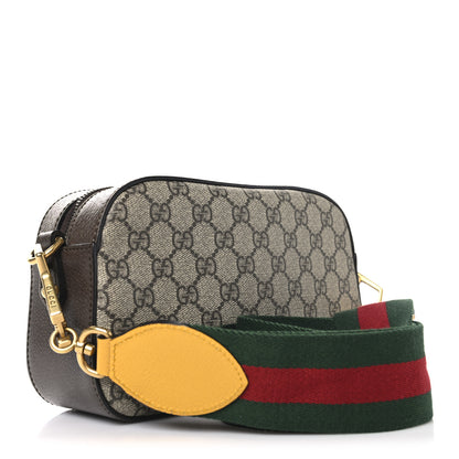 Gucci GG Supreme Monogram Web Neo Vintage Shoulder Bag Beige New Acero Crop 3 of 11
