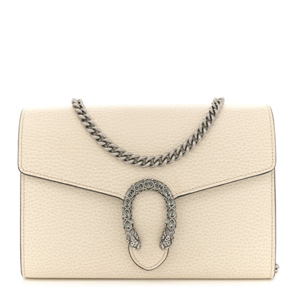 Gucci Dollar Calfskin Mini Dionysus Chain Wallet Mystic White 1 of 13