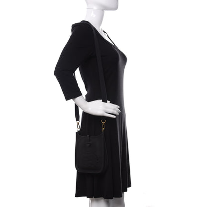 Hermes Taurillon Clemence Evelyne TPM Black 2 of 11