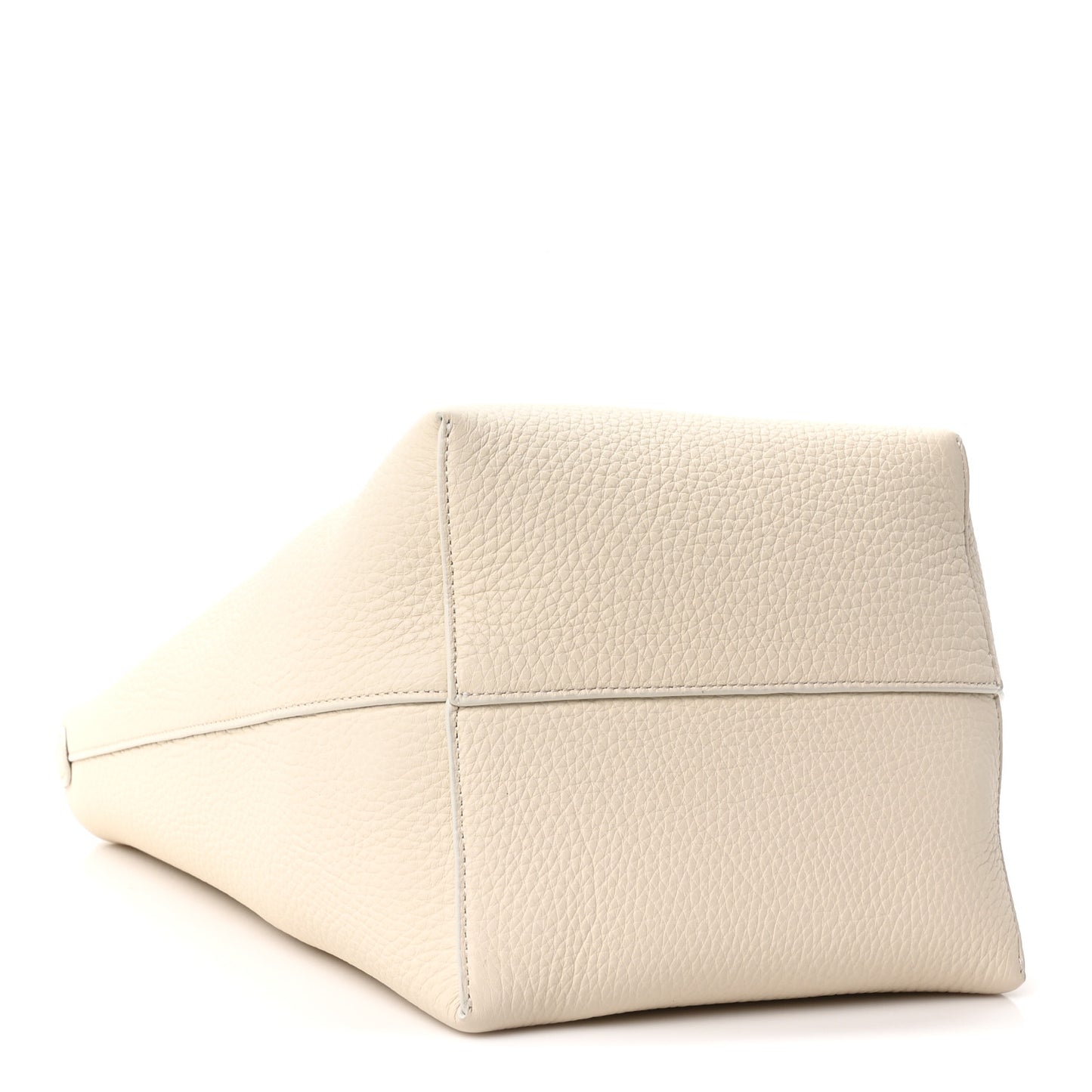 Grained Calfskin Medium N/S Park Tote Ivory