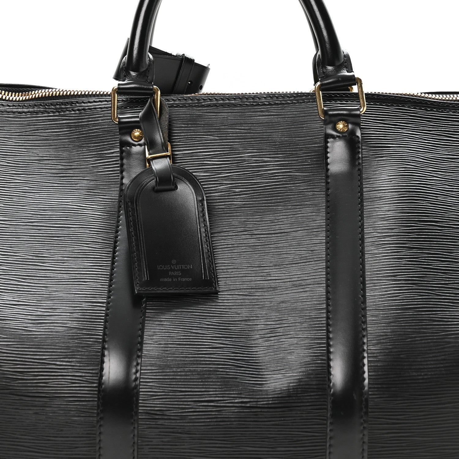 Louis Vuitton Epi Keepall 50 Black 7 of 9