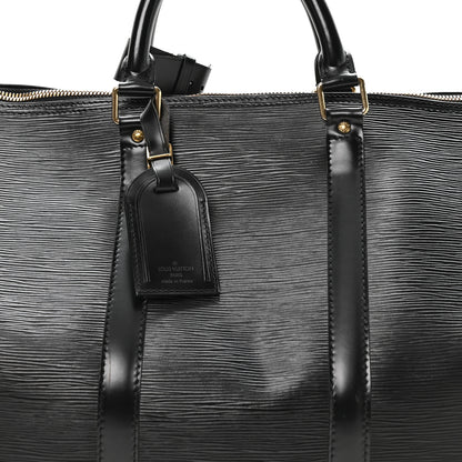 Louis Vuitton Epi Keepall 50 Black 7 of 9