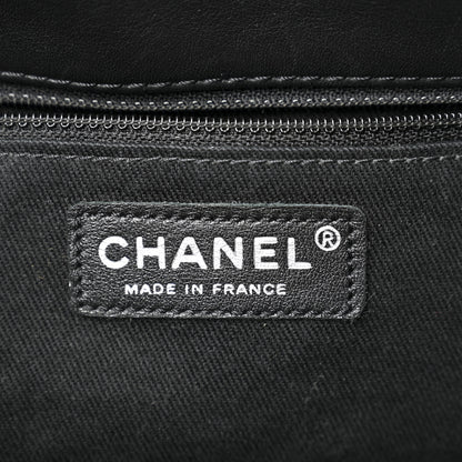 Chanel Calfskin Quilted In The Business North South Tote Black 6 of 11
