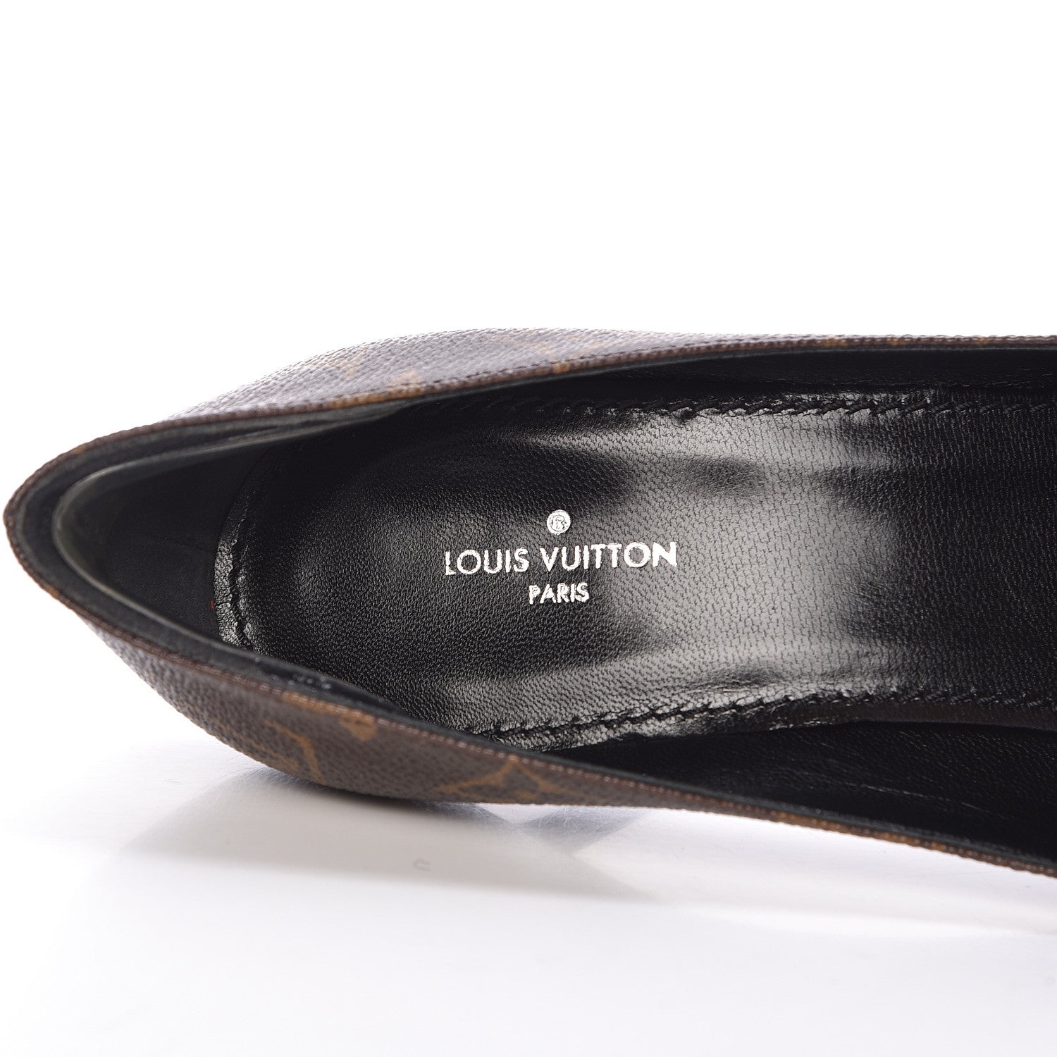 Louis Vuitton Patent Monogram Fetish Pumps 37 Black 7 of 12