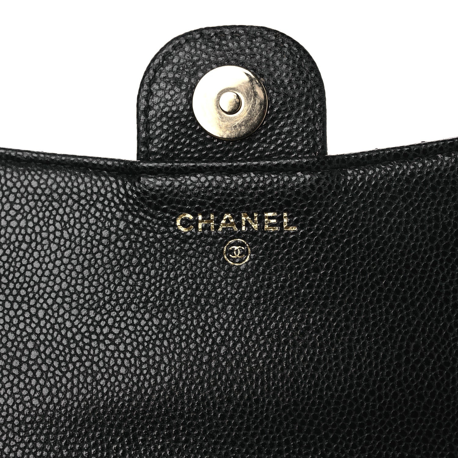 Chanel Caviar Quilted Flap Phone Holder With Chain Black 6 of 15
