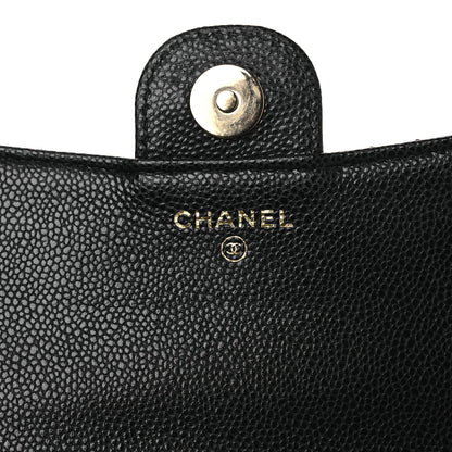 Chanel Caviar Quilted Flap Phone Holder With Chain Black 6 of 15