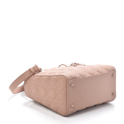 Christian Dior Ultra Matte Calfskin Cannage Medium Lady Dior Beige 4 of 9