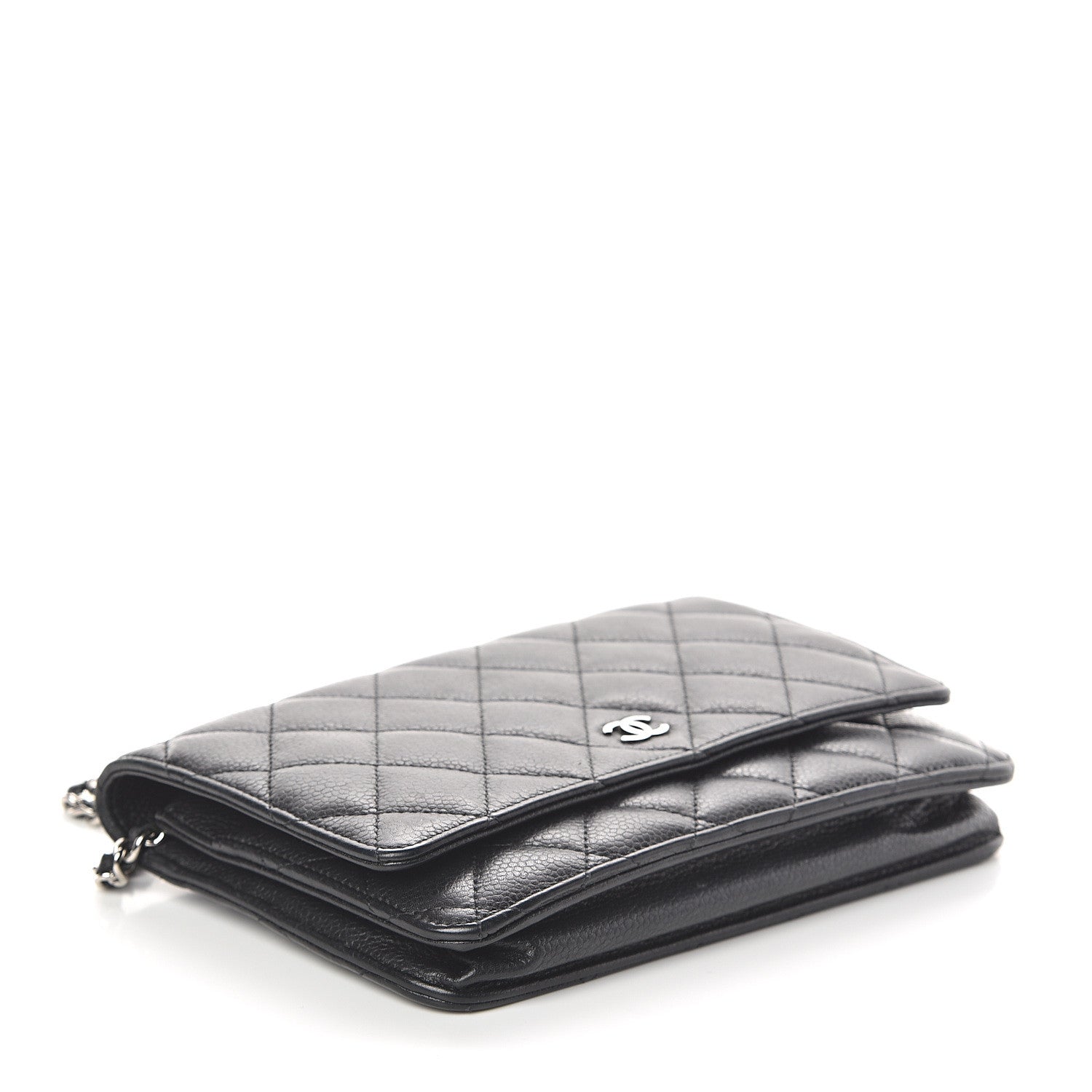 Chanel Caviar Quilted Wallet On Chain WOC Black 4 of 11