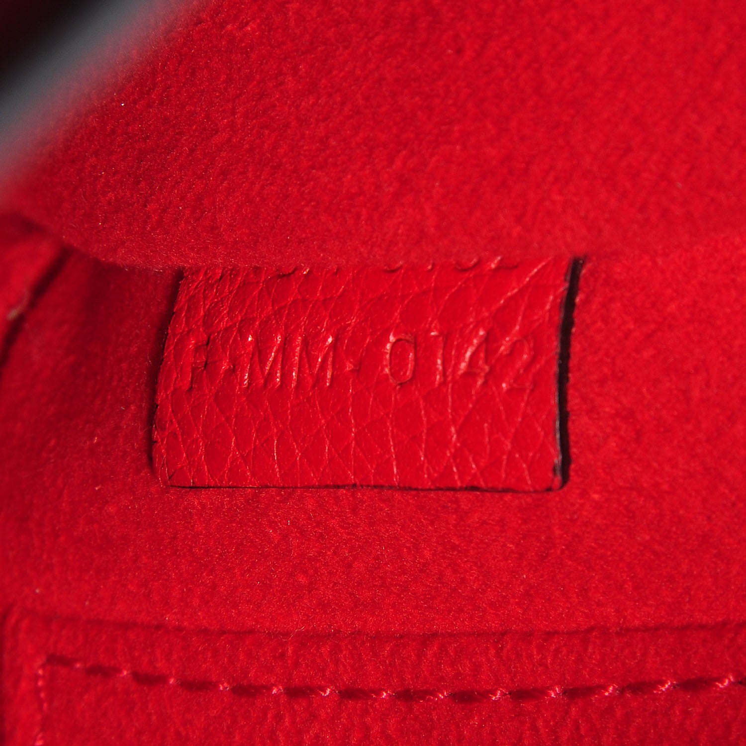 Celine Drummed Calfskin Nano Luggage Coquelicot 11 of 11