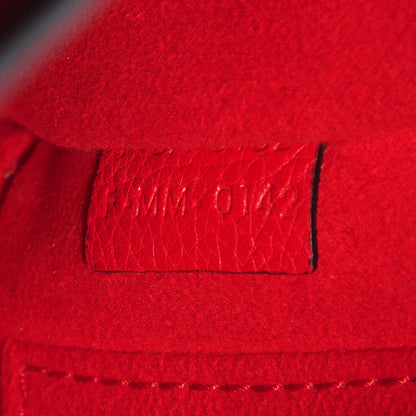 Celine Drummed Calfskin Nano Luggage Coquelicot 11 of 11