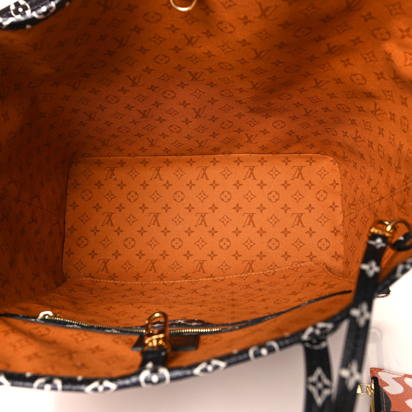 Monogram Giant Crafty Neverfull MM Creme Caramel