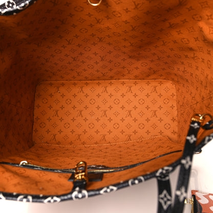 Louis Vuitton Monogram Giant Crafty Neverfull MM Creme Caramel 7 of 12