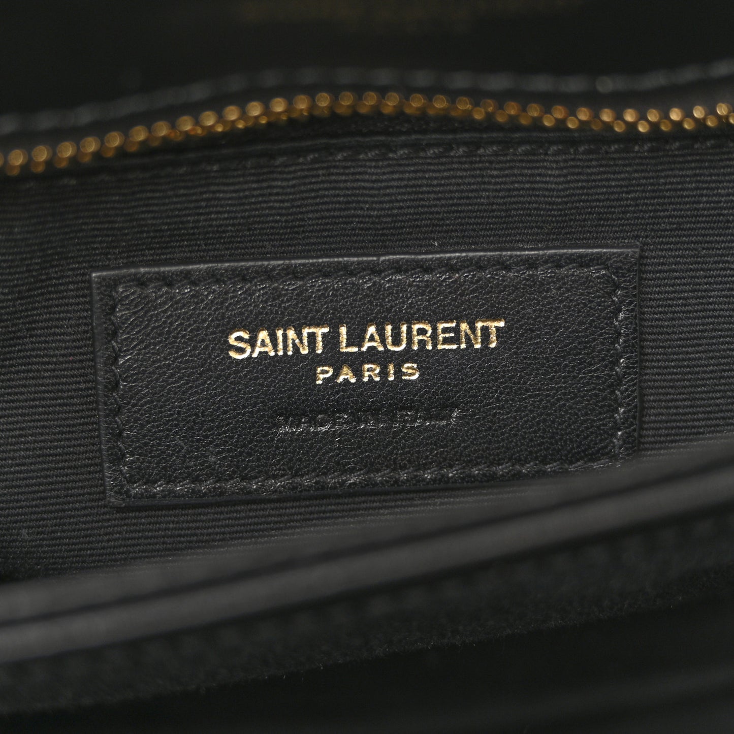 Calfskin Y Quilted Monogram Toy Loulou Crossbody Bag Black