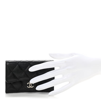 Chanel Caviar Quilted Flap Card Holder Black 2 of 8