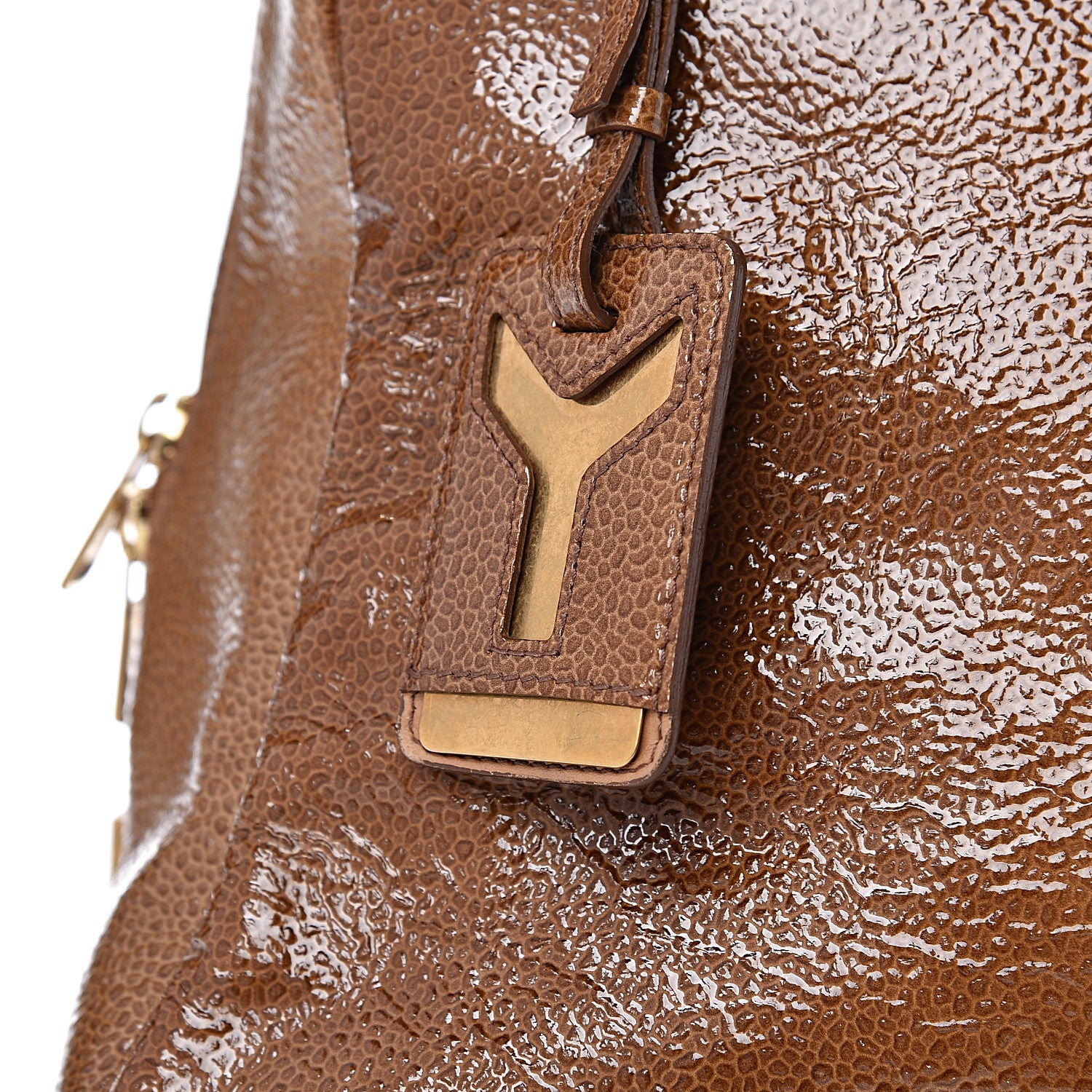 Saint Laurent Patent Medium Majorelle Brown 10 of 15