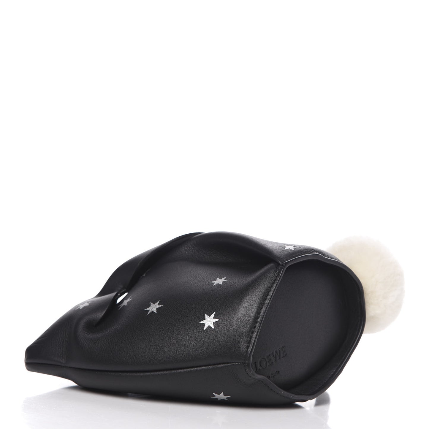 Calfskin Mini Star Bunny Crossbody Bag Black