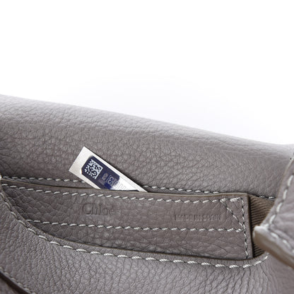 Chloe Calfskin Mini Marcie Round Crossbody Bag Cashmere Grey 8 of 10
