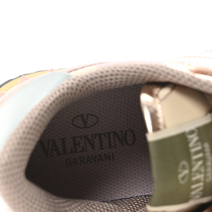 Valentino Garavani Metallic Nappa Suede Camouflage Womens Rockrunner Sneakers 36 Multicolor 8 of 9