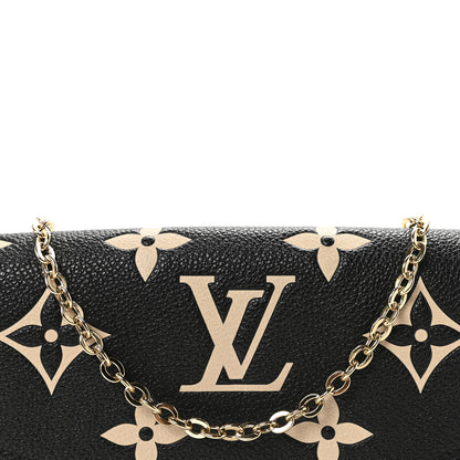 Louis Vuitton Empreinte Monogram Giant Felicie Pochette Black Beige 8 of 11