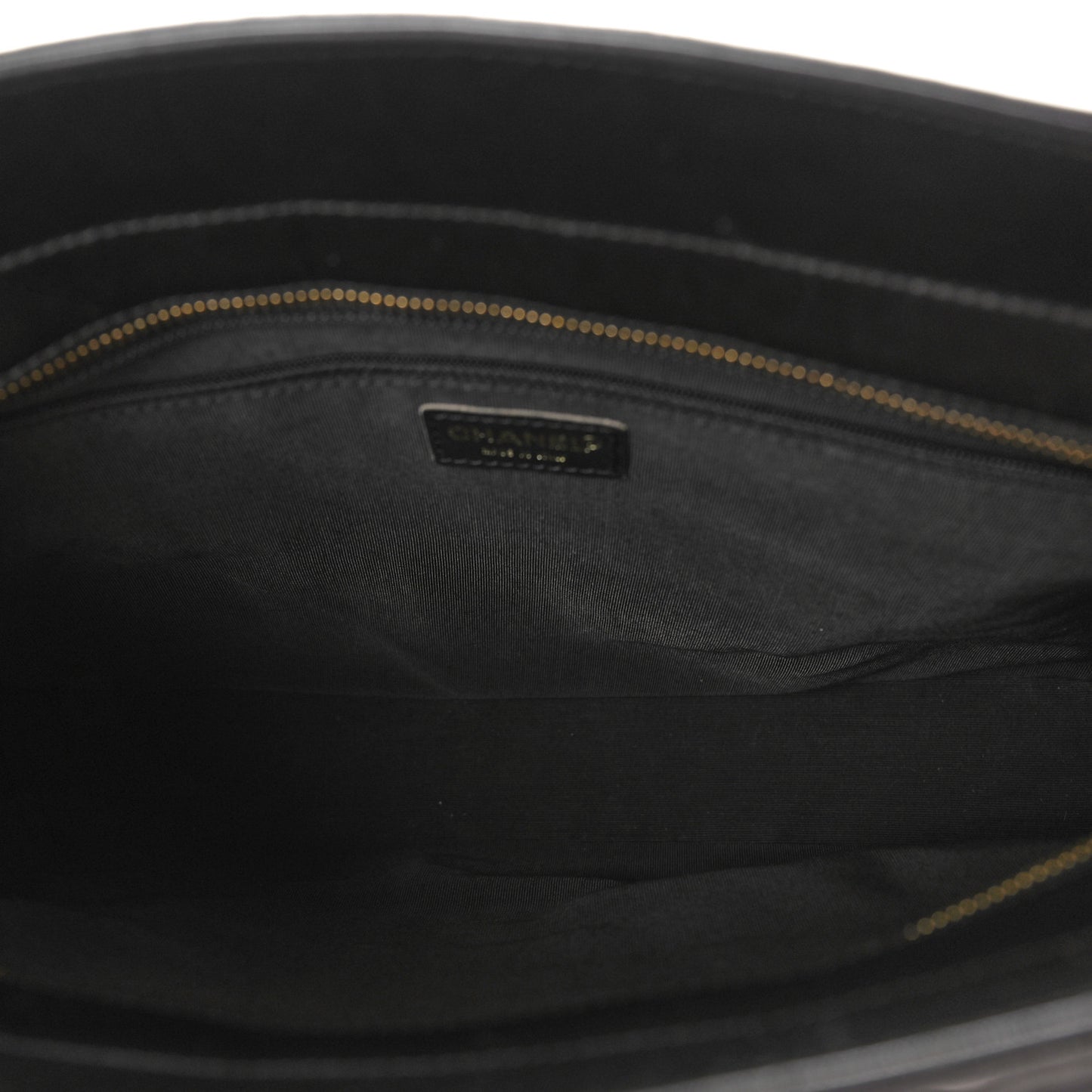 Lambskin Quilted Chocolate Bar Large Tote Black
