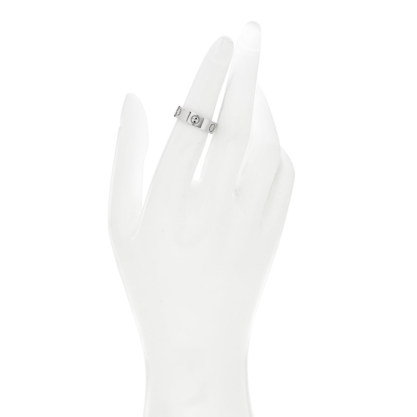 Platinum 5.5mm LOVE Ring 50 5.25