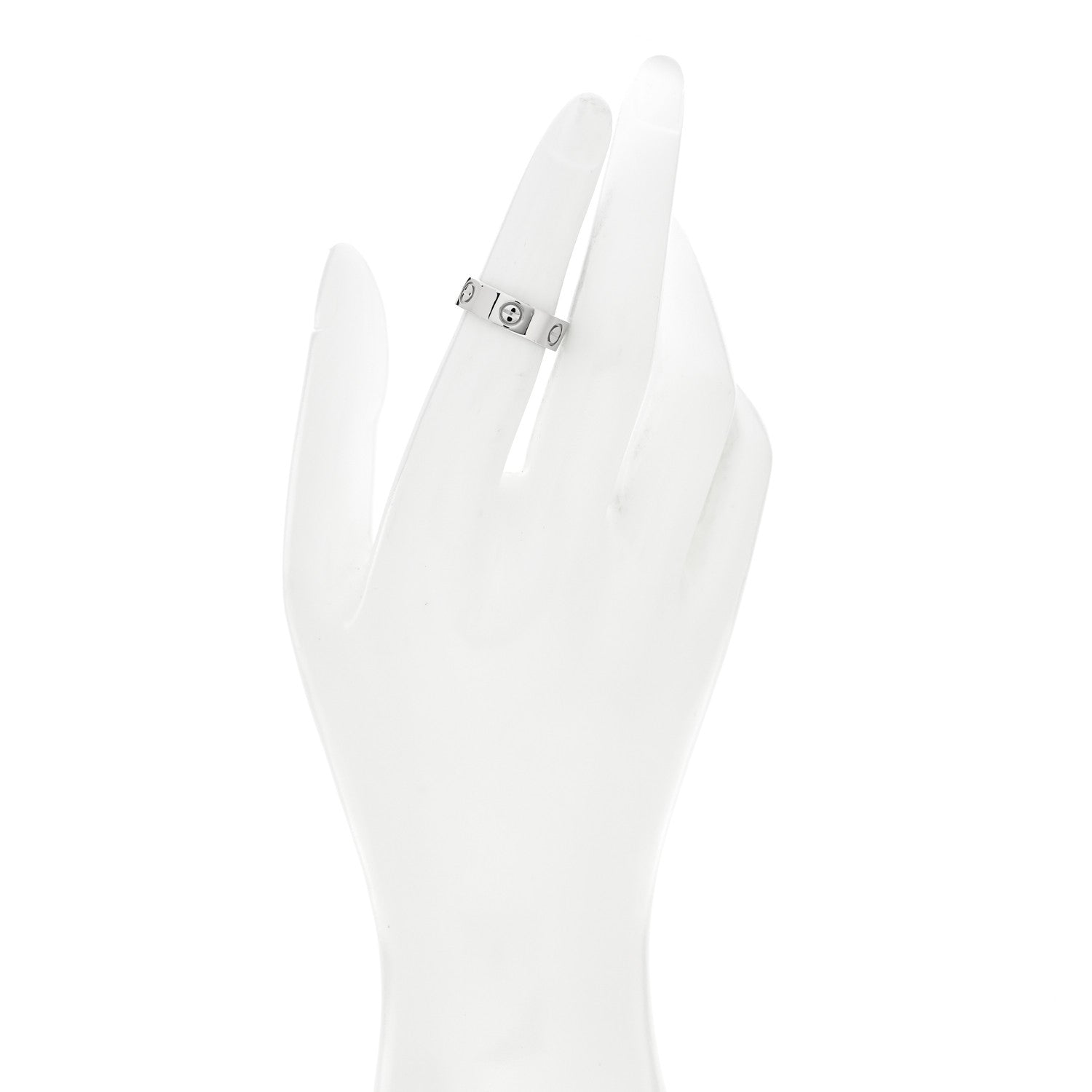 Cartier Platinum 5.5mm LOVE Ring 50 5.25 2 of 7
