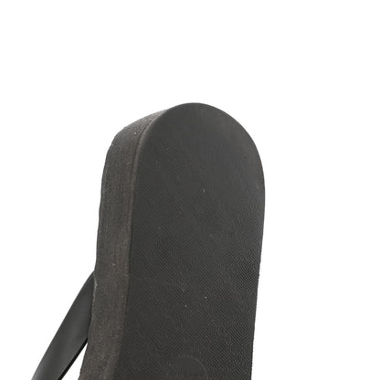 Gucci Rubber Chevron Womens GG Thong Sandals 37 Black 12 of 12