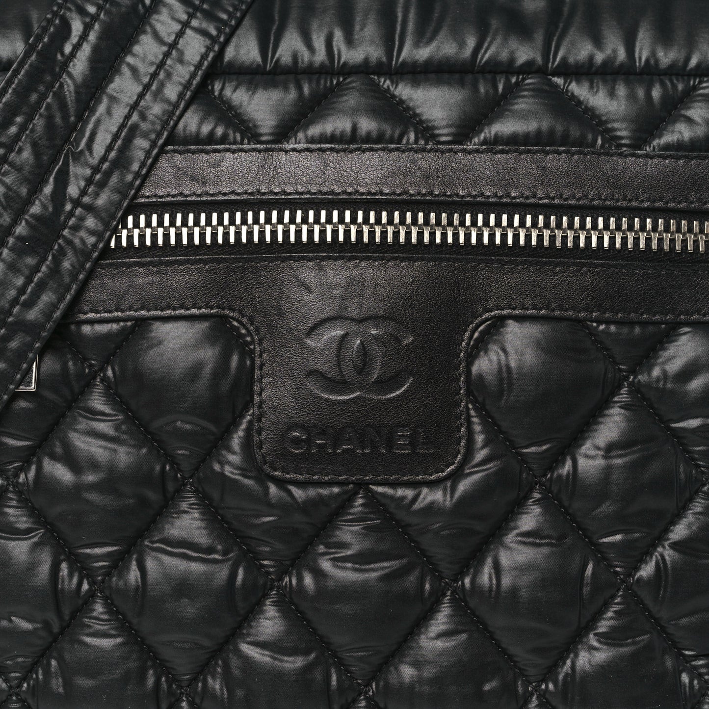 Nylon Small Coco Cocoon Messenger Bag Black