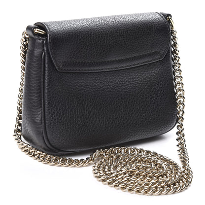 Gucci Pebbled Calfskin Small Soho Flap Crossbody Black 2 of 9
