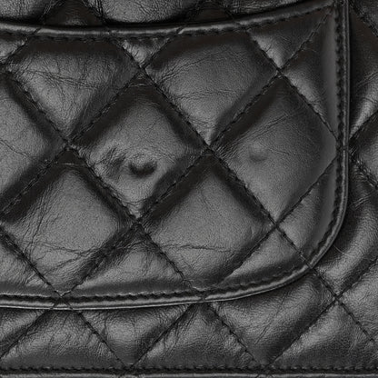 Chanel Aged Calfskin Quilted Reissue Wallet On Chain WOC Black 14 of 17