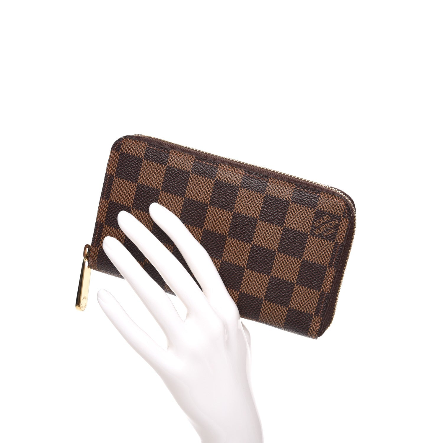 Louis Vuitton Damier Ebene Zippy Compact Wallet 2 of 7