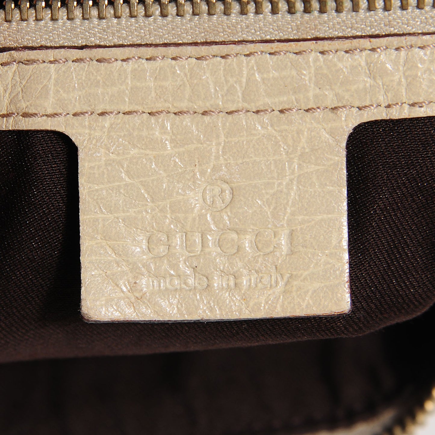 Monogram Medium Horsebit Chain Hobo Off White
