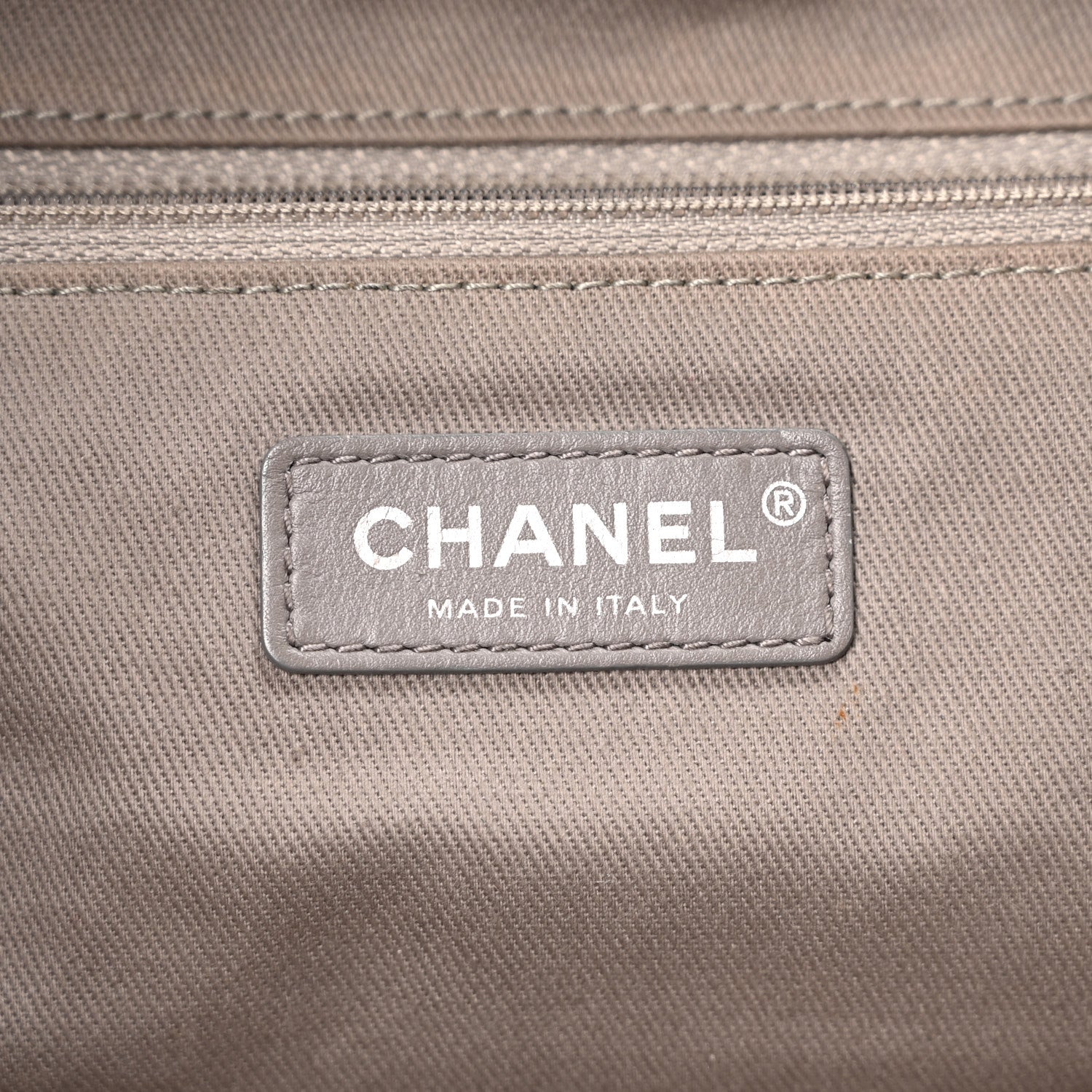 Chanel Canvas Large Double Face Shopping Tote Grey 6 of 11