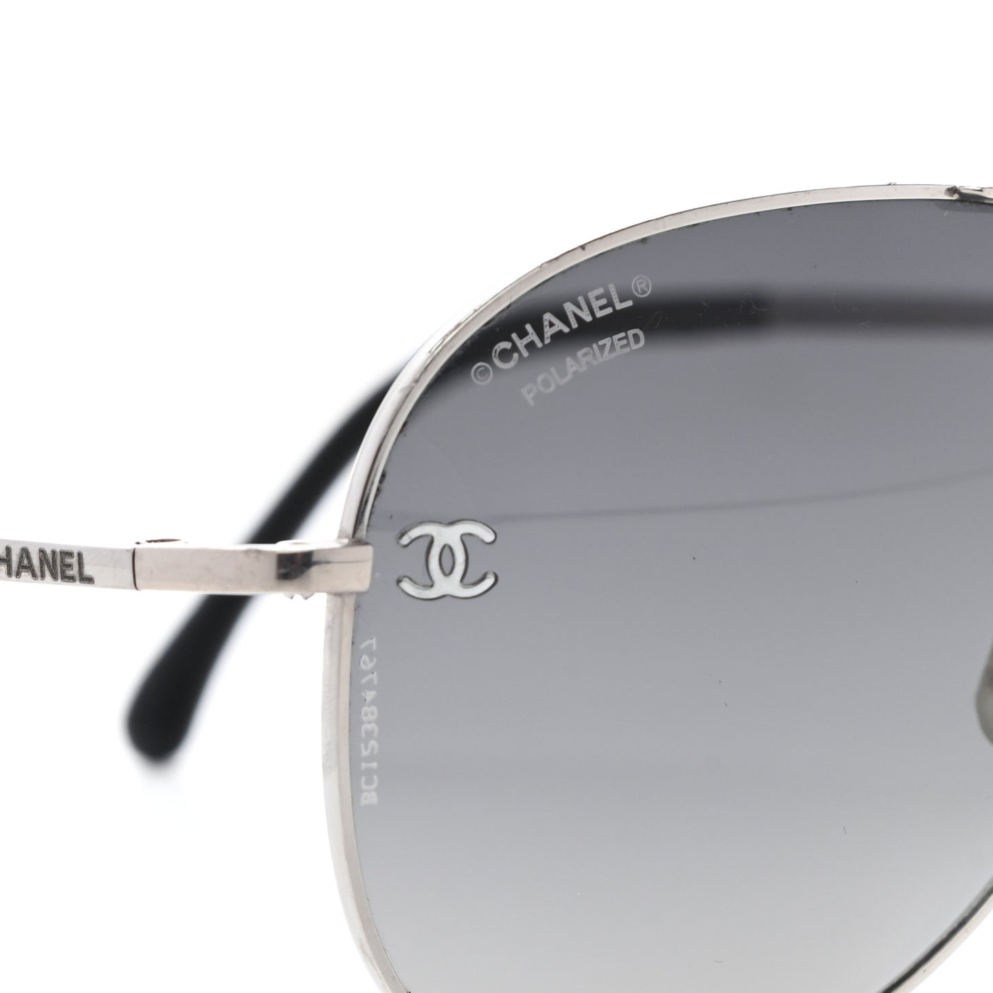 Metal Polarized Aviator CC Sunglasses 4189-T-Q Silver