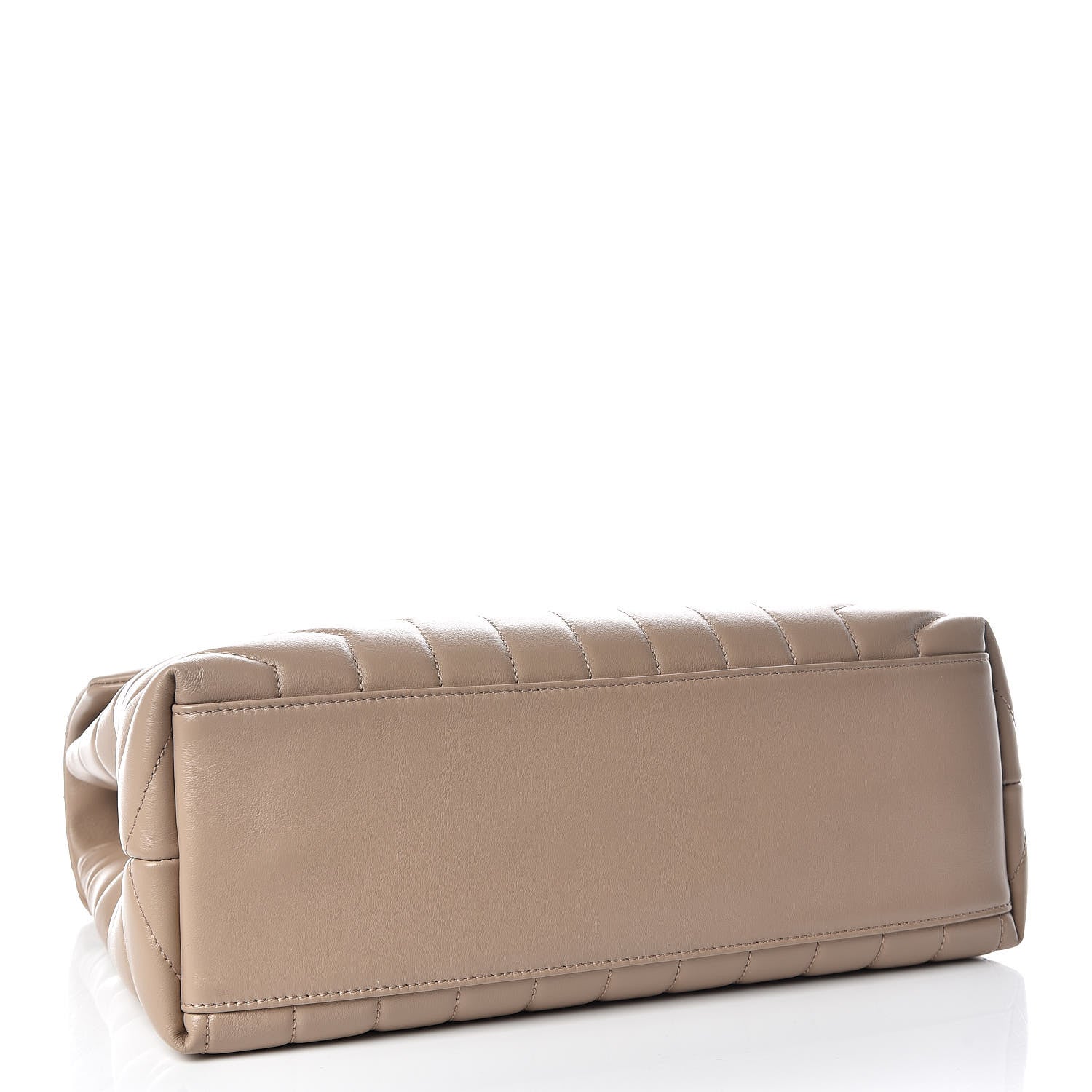 Saint Laurent Calfskin Y Quilted Monogram Medium Loulou Chain Satchel Dark Beige 4 of 10