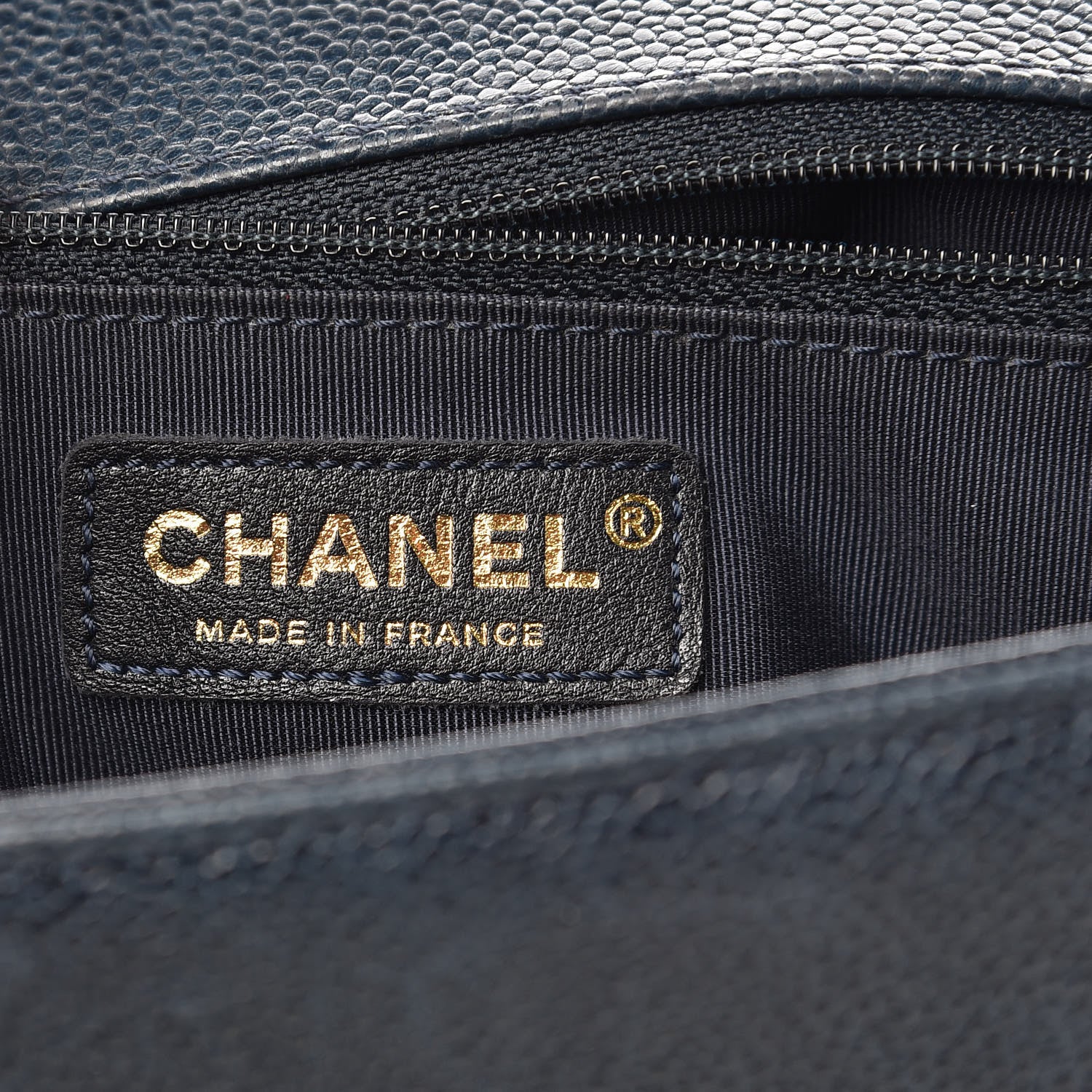 Chanel Caviar Quilted New Medium Boy Flap Blue 6 of 19
