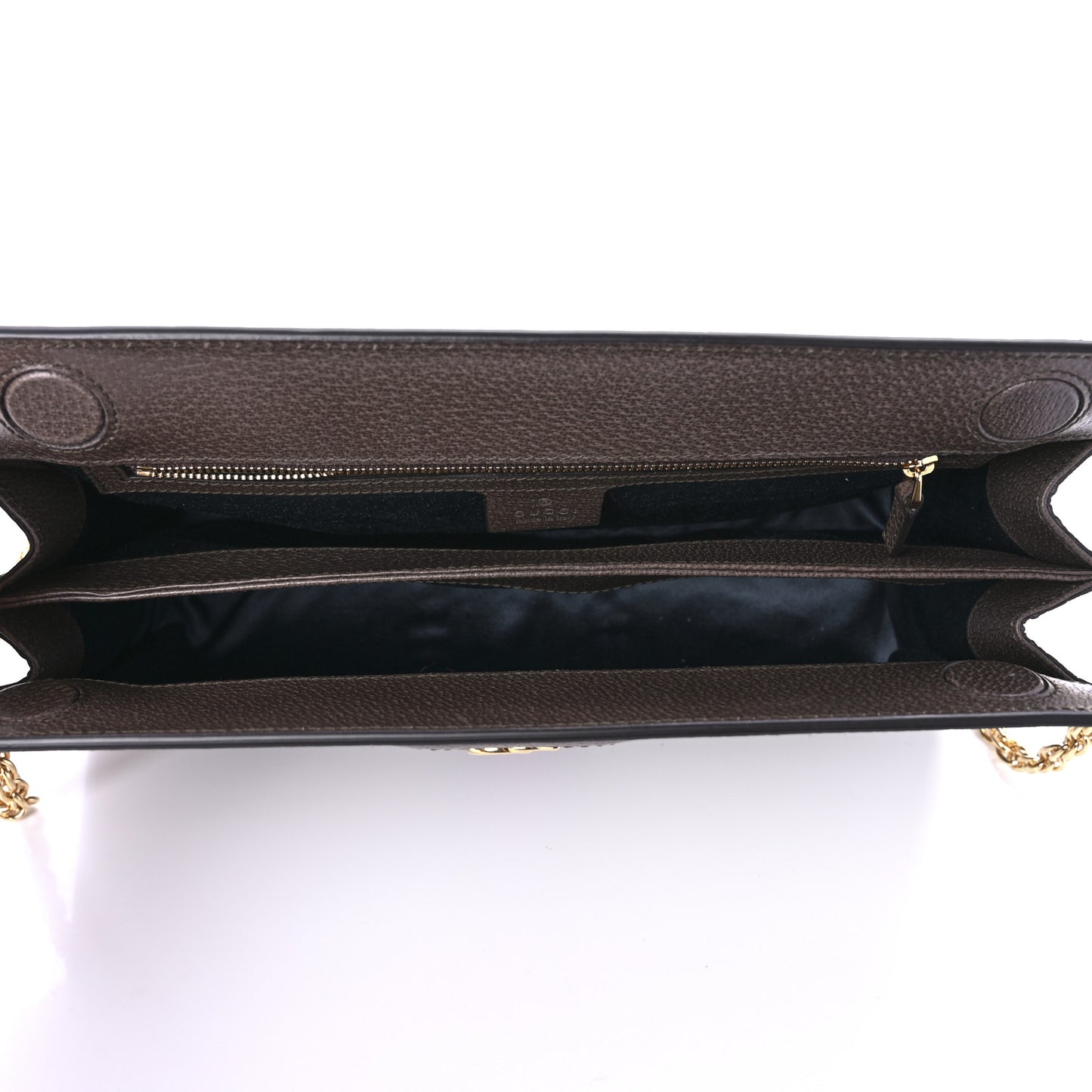 GG Supreme Monogram Web Medium Ophidia Chain Shoulder Bag Brown