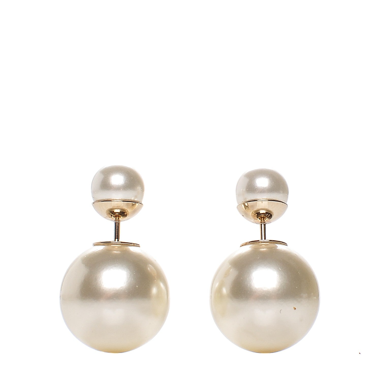Christian Dior Pearl Mise En Dior Tribal Earrings 1 of 4