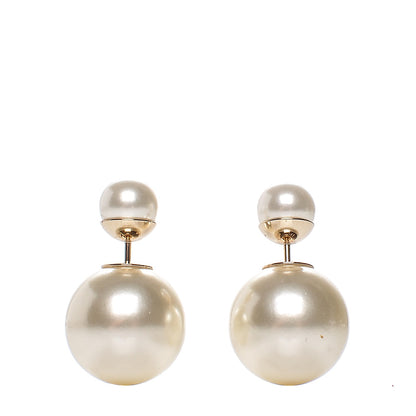 Christian Dior Pearl Mise En Dior Tribal Earrings 1 of 4