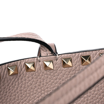 Valentino Garavani Grained Calfskin Rockstud Shoulder Tote Poudre 14 of 14