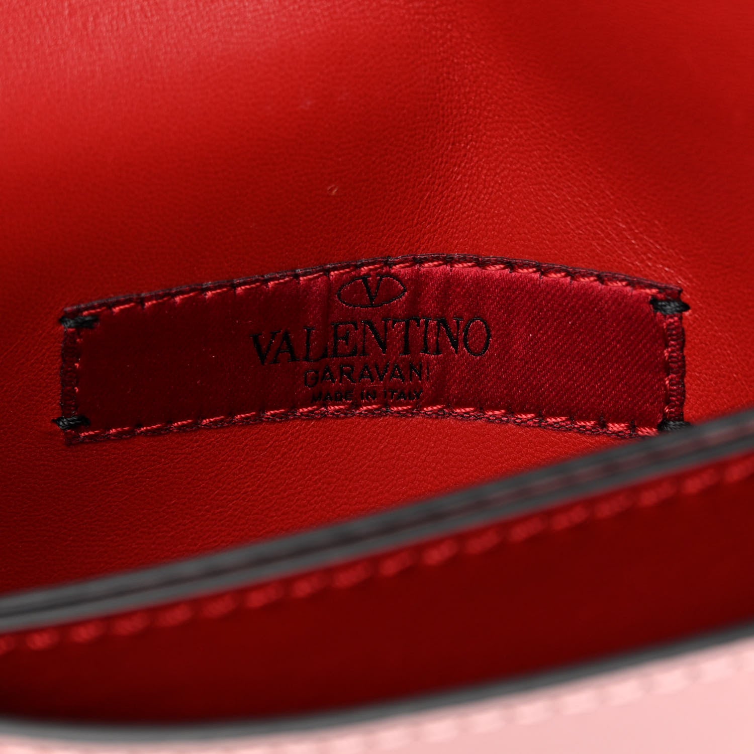 Valentino Garavani Nappa Small Rockstud Wristlet Clutch Poudre 6 of 10